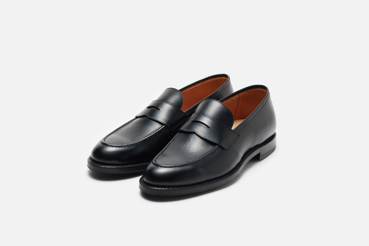 Theory Project Calf WF304 ブラック ローファー