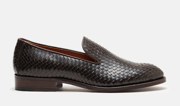 KNIGHTSBRIDGE Dark brown Intrecciato – THE HARVEY