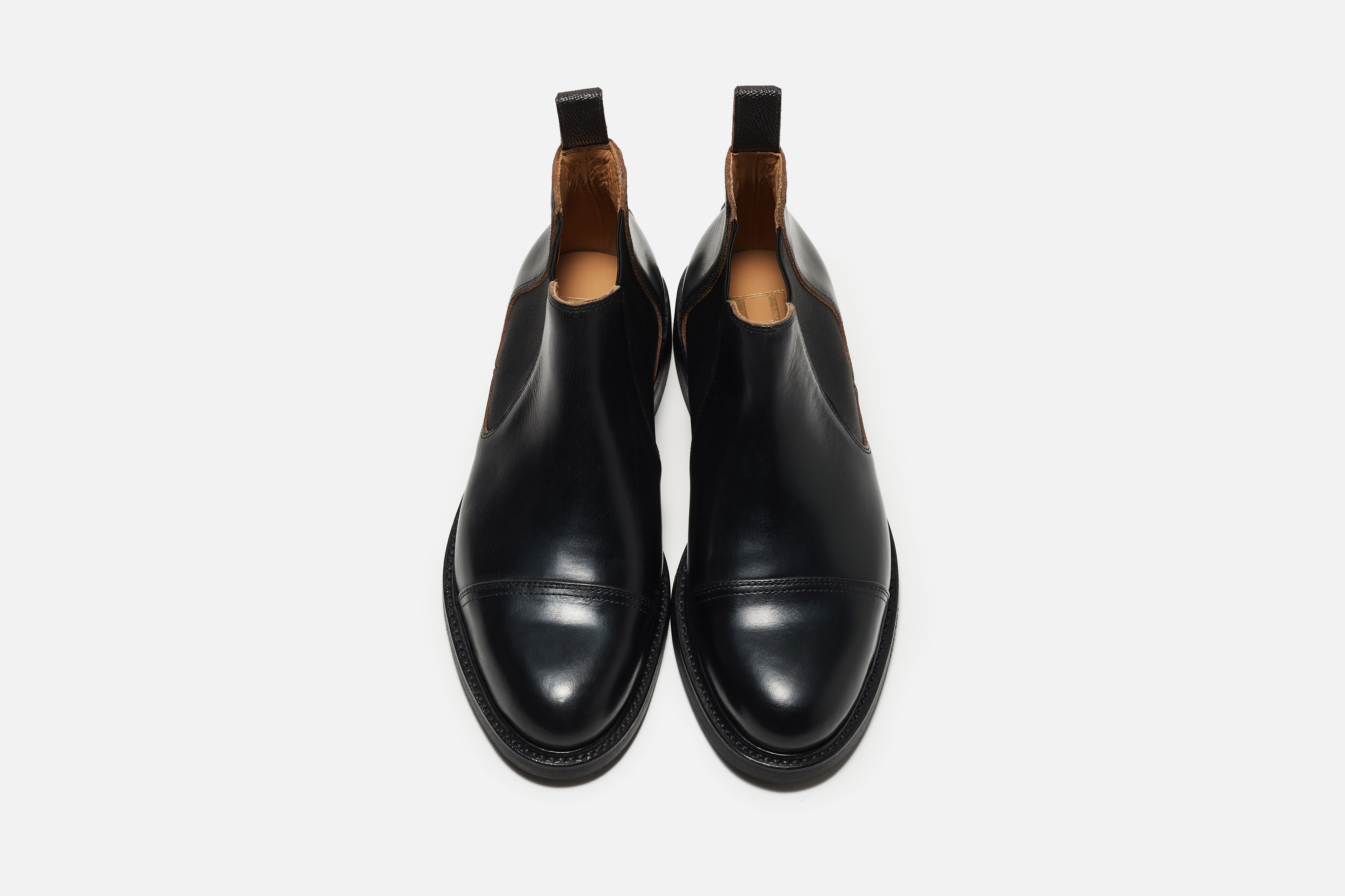 紳士靴ﾌﾞﾗﾝﾄﾞザハーヴィーのサイドゴアブーツ　バークレーのブラッククロムエクセル